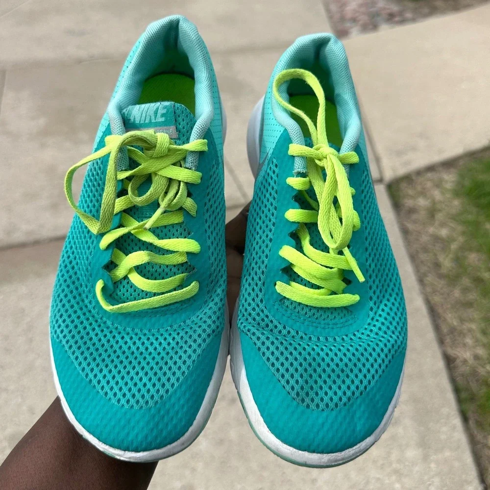 Nike Flex Experience RN 5 Athletic Shoes Big Kid Size 5Y Hyper Turquoise Volt